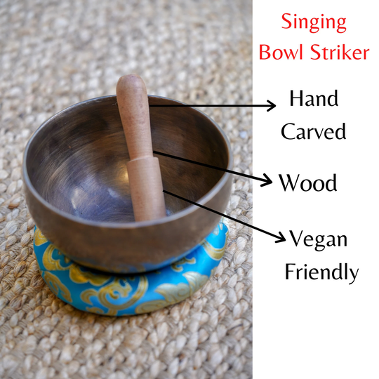 Seasonal Sale -Small Wooden Stick For Singing Bowl - Best Quality Mallet Striker Small Size Bowls