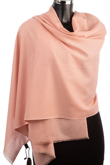 Organic Cotton Scarf Apricot Pashmina Summer Shawl Wrap Party Gift For Her Soft Fair Trade Wedding Handmade Silky