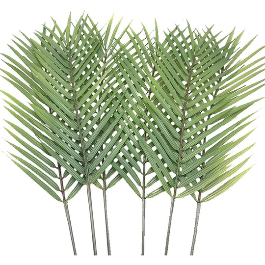 6 Pack Artificial Palm Leaves Shape Tropical Palm Leaves Artificial Palm Leaves Monstera Leaves 52cm