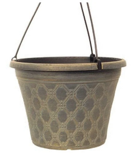 Knox Design Hanging Basket Planter Round 10Inch, Plant Pot