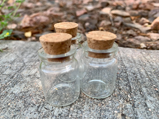 Empty Spell Bottle | 5 Ml Glass Spell Jar Mini Small Bottles With Cork Stopper