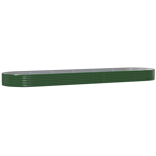 Vidaxl - Garden Planter Powder-coated Steel 523x140x36 cm Green Green