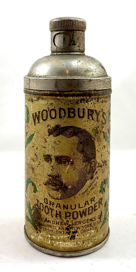 Early Woodbury's Tooth Powder Tin - Perth, Ontario