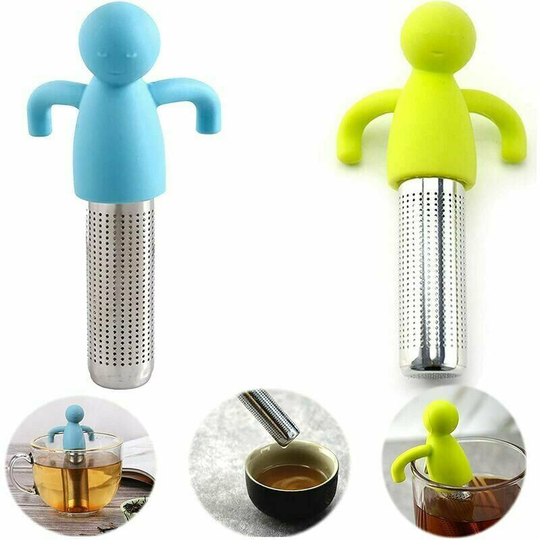 Joorrt - 2 pcs infused tea tea in bulk infuser silicone tea room with stainless steel 304 to filter or soak tea, most cups and tea bowls, bulk tea