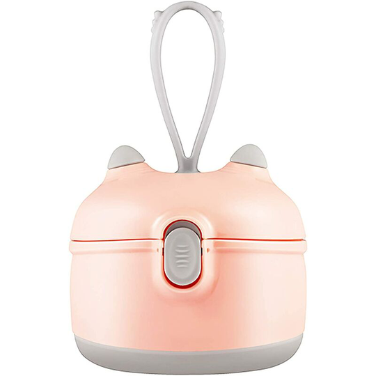 Baby Formula Dispenser, Portable Milk Powder Dispenser Snack Storage Container for Travel Bedroom Outdoor (Pink)