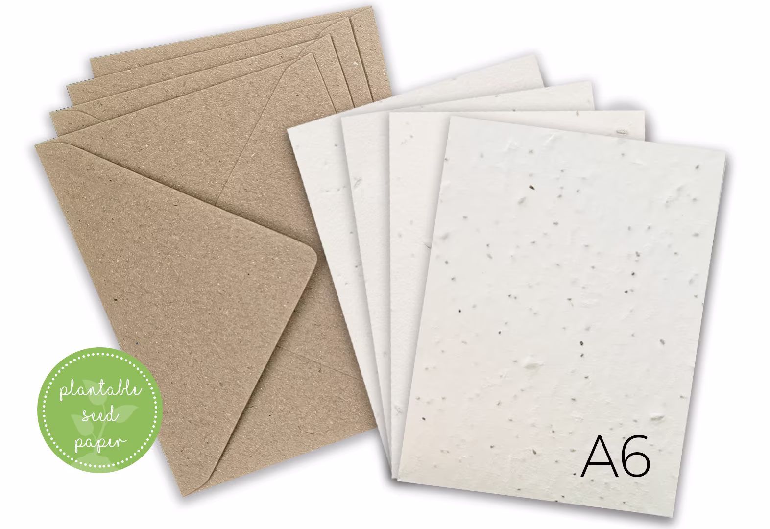 Seed Paper Cards, Mini Note Cards, Seeded Plantable A6 Blank Plantable Wildflower Seed, Mix Diy Cards With Envelopes