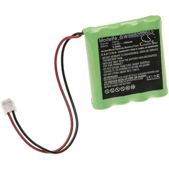 Replacement Battery compatible with AstralPool vx 11T, vx 13T, vx 6T, vx 7T, vx 9T, vx Salt Chlorinator Measuring Devices (700mAh, 4.8V, NiMH) - Vhbw