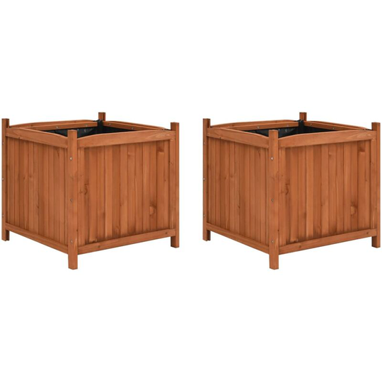 Topdeal - Raised Beds 2 pcs 50x50x50 cm Firwood FF47250_UK