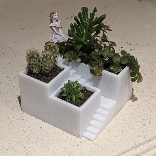 Tiered Succulent Planter/Houseplant Minimalist Boho Indoor Gardening