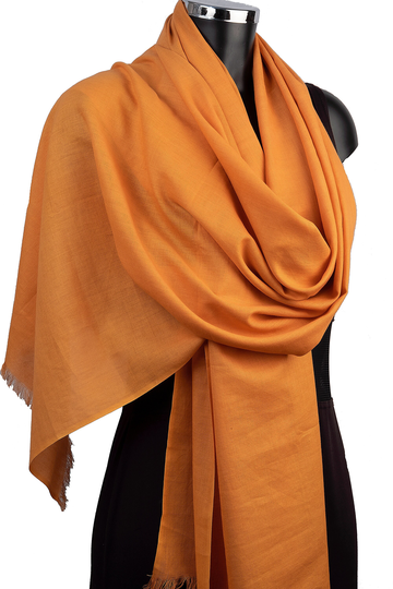 Organic Cotton, Gold Scarf, Pashmina Shawl, Mustard Stole, Summer Bridal Clothing, Fair Trade Gift For Her