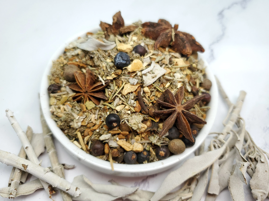 Organic Blend Of Sacred Protection Herbs - Certified Organic Remove Ojo Malo Spiritual Evil Eye