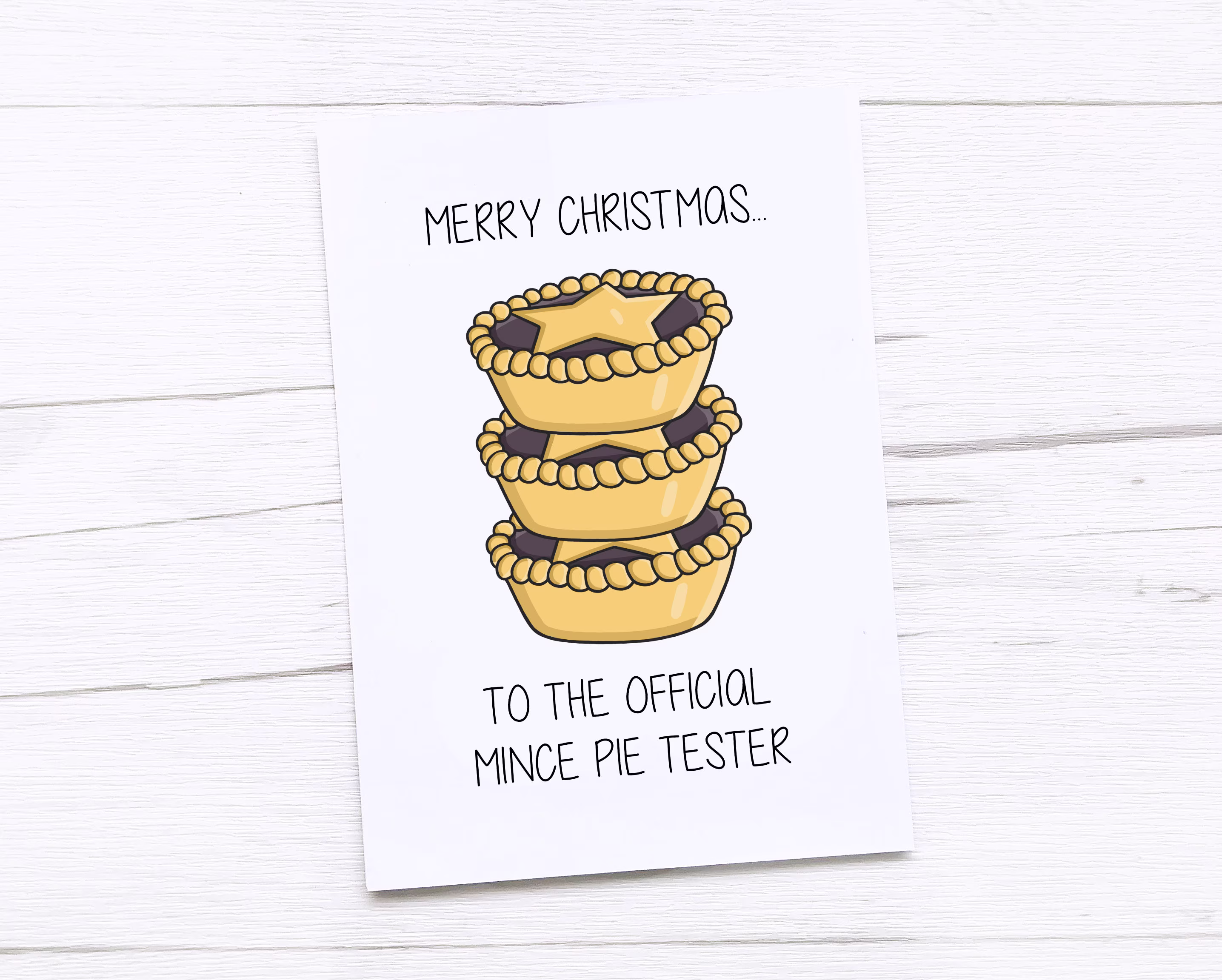 Happy Christmas Card | Merry Mince Pies
