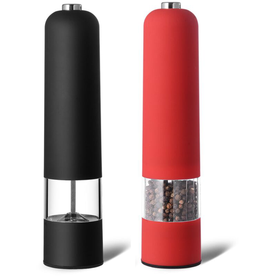 Fvbjd - Salt and Pepper Mill Set of 2 Manual with Adjustable Ceramic Grinder from Coarse to Fine Spice Mill Set 1pcs red+1pcs black