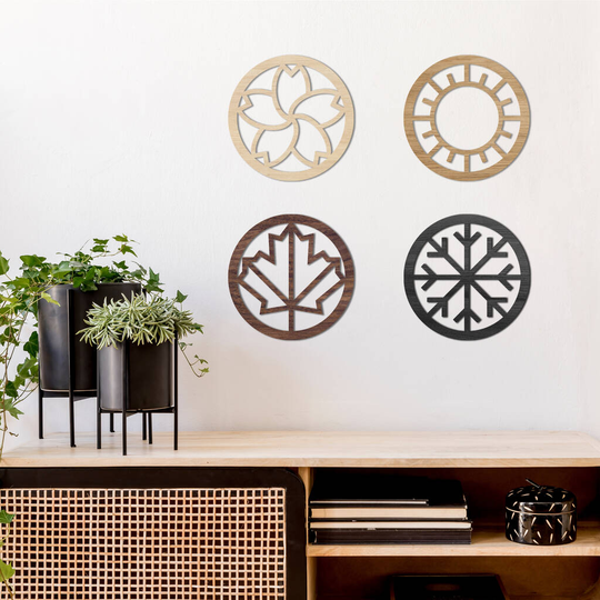 Four Seasons Wooden Wall Decor
