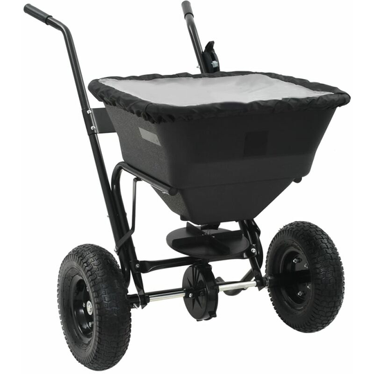 Symple Stuff - Walk Behind Salt Spreader by Black