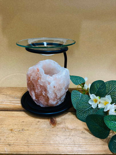 Himalayan Salt Oil Burner/Wax Melter Free Wax Melt Sample Included