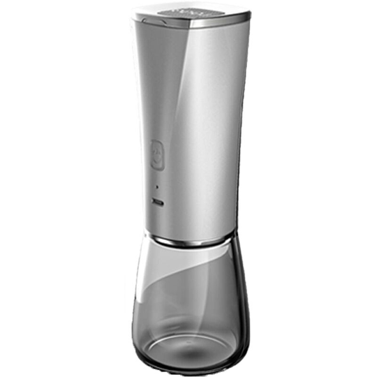 Electric Salt and Pepper Grinder Set - Pack of 2-Automatic Rechargeable Mills-Adjustable Ceramic Grind Upgrade Charging Silver [1 Pack]