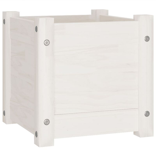 Vidaxl - Garden Planter White 31x31x31 cm Solid Pinewood White