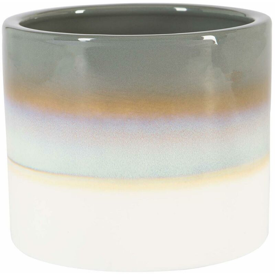 Nicola Spring - Reactive Glaze Plant Pot - 12cm - Grey