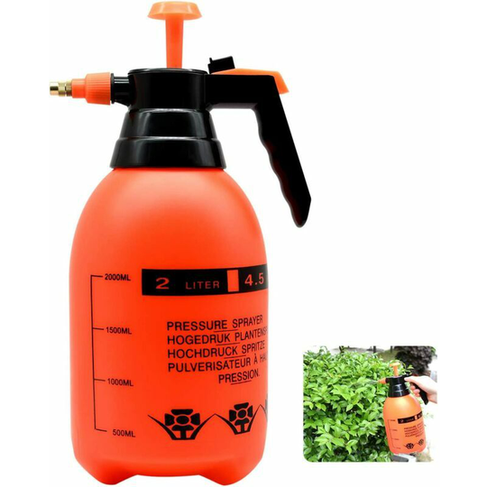 2L high pressure sprayer with adjustable brass nozzle, high quality pump atomizer (2L) suitable for home and garden plants