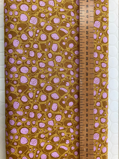 Organic Cotton Fabric, Look Close Green Multi From Into The Woods By Sarah Watson, Cloud 9, Mustard & Pink Chartreuse, Quilting