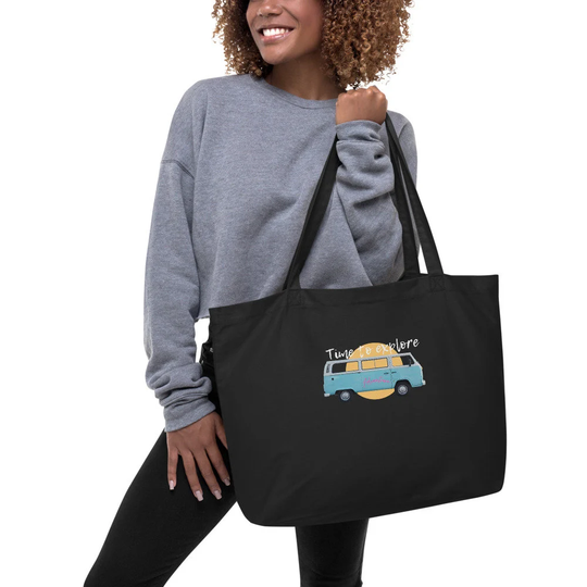 Time To Explorewith This Organic Canvas Tote Bag. Adventure Tote | Playing Outdoors A For Your Perfect Day Trip