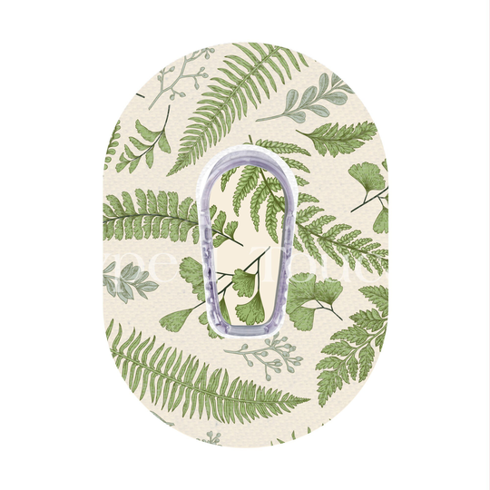 Earthy Herb Leaves Dexcom G6 Overpatch, Leopard Print Game Patch