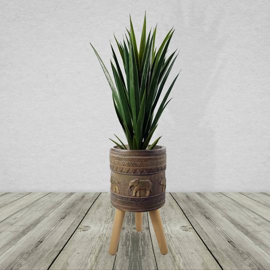 Elephant Composite Planter With Stand