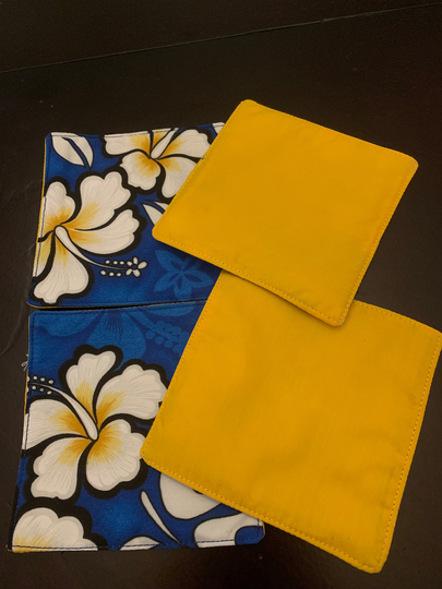 Hawaiian Print Fabric Coaster