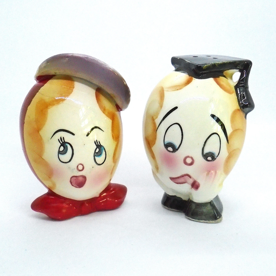 Vintage Pair Of 1950-60's "Egg Head