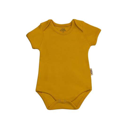 Organic Cotton Short Sleeve Bodysuit, Baby Clothes, Gots Certified, Super Soft, Unisex, 100%