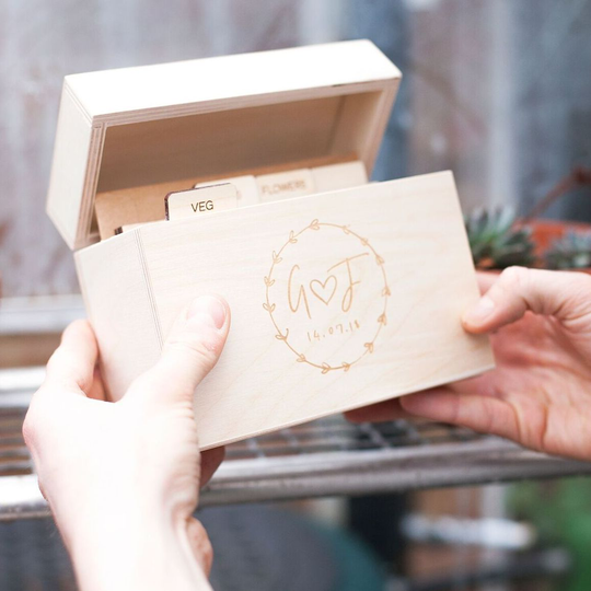 Personalised Anniversary Garden Storage Box