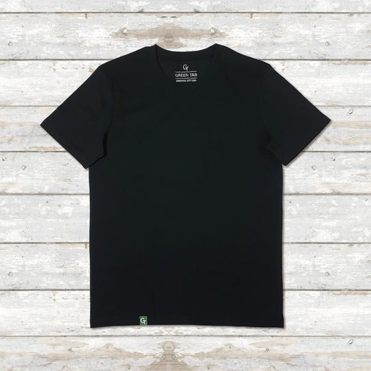 Organic Cotton T-Shirt - Black Ethical & Sustainable Mens/Womens Clothing Premium Quality Regular Fit Crew Neck T-Shirt UK Brand