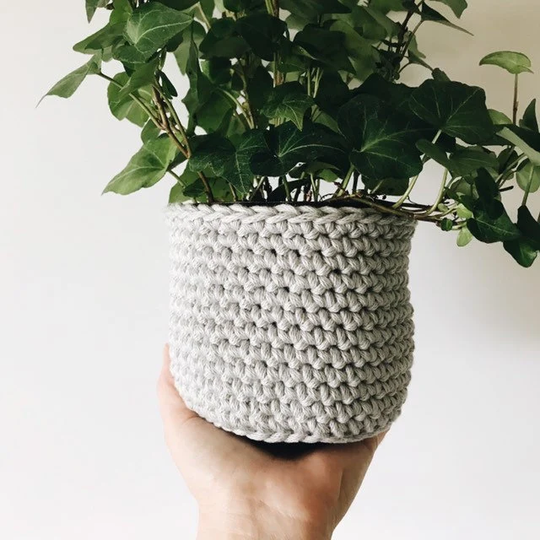 Small Color Tipped Planter Basket || The Eco Collection 5