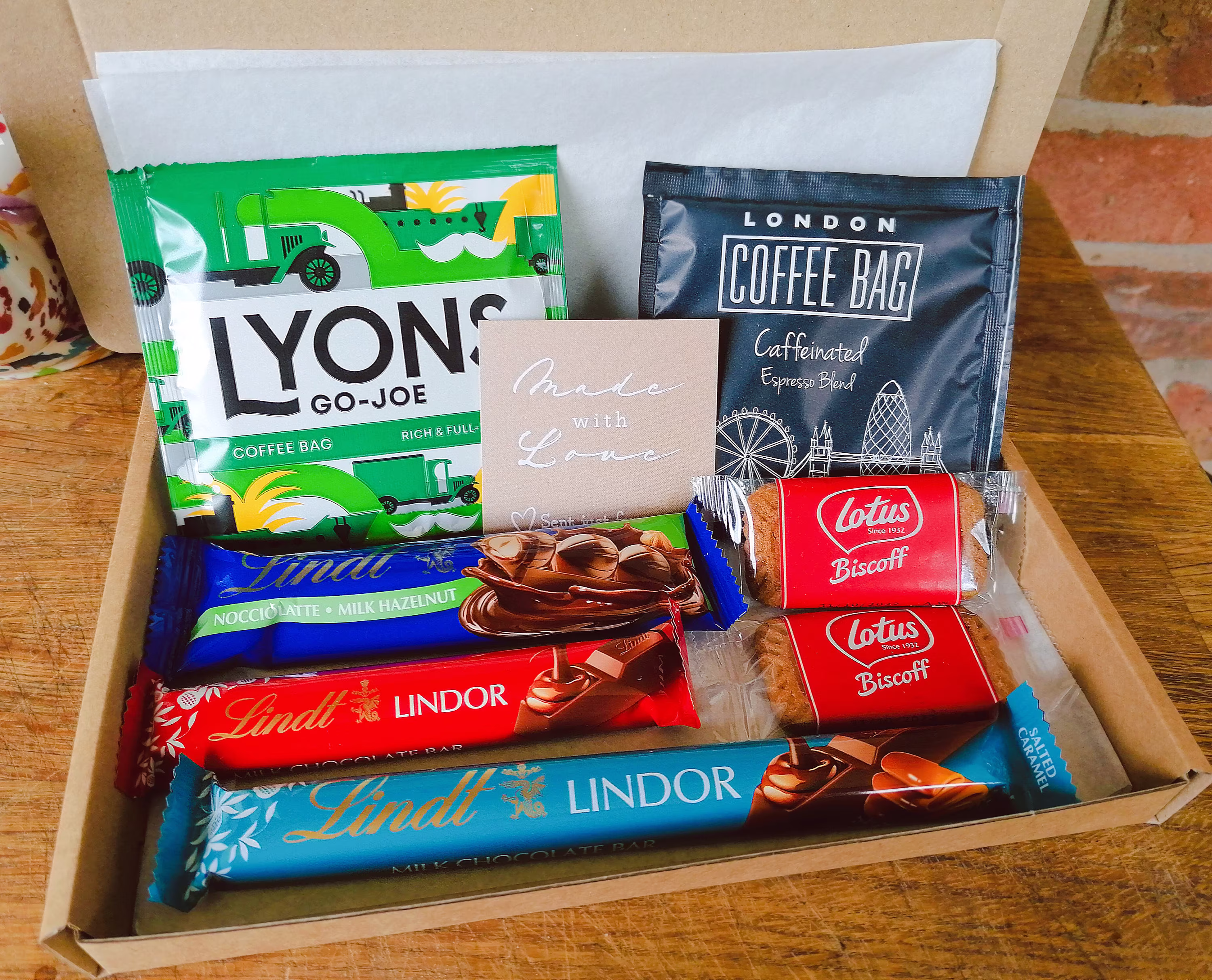 Ultimate Coffee & Chocolate Lover Giftset - Personalised | London Lyons Medium Roast Lindt Londor Salted Caramel Hazelnut