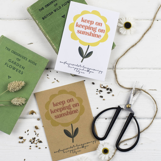 'Keep On Keeping On' Personalised Sunflower Seed Packet