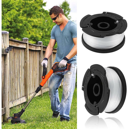 Flkwoh - pièces/ensemble tondeuse à gazon débroussailleuse bobine coupe-herbe avec couvercle de bobine et ressort pour Black et Decker Af-100-3zp