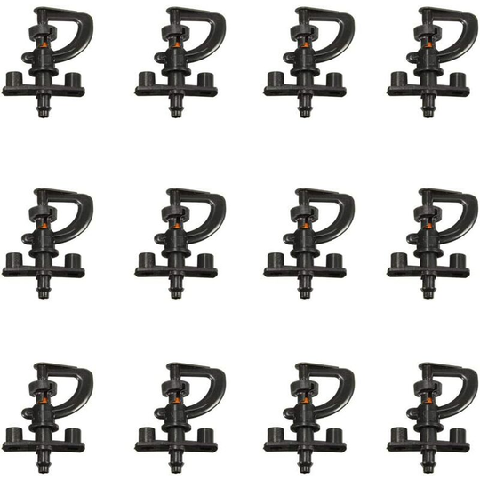 12 Irrigation Sprinkler 360° Rotating g Type Micro Sprinkler Nozzle Garden Plant Irrigation Atomizing Provide