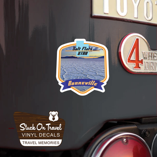 Bonneville Salt Flats Decal/4.5 Sticker Great Lake Utah Premium Vinyl Uv Matte Laminate Travel Car Waterproof