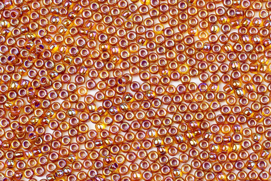 Size 11/0 Transparent Dark Yellow Seed Beads, Orange 10G Beads For Jewellery Making, Embroidery, Bead Weaving