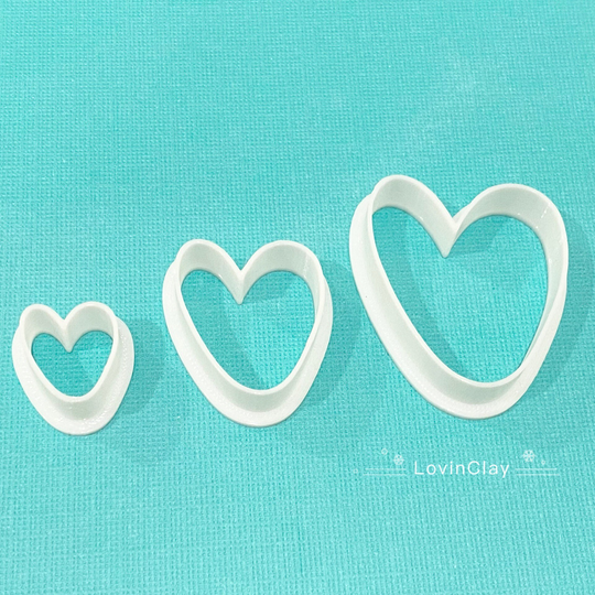 Organic Heart Polymer Clay Cutter | Style 2