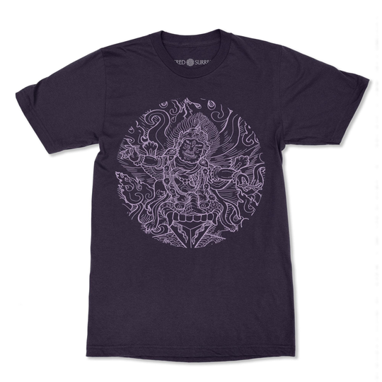 Buddhist Shirt Mahakala Wrathful Tibetan Diety | Manifestation Of Avalokiteshvara, Dharma Protector Cotton Tantric T-Shirt Tee