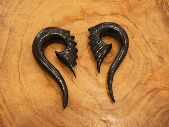 Organic Ear Stretchers, Expanders, Gauges, Gauge Jewelry, Expander, Stretchers, Black Expanders, Ear Stretchers, Sold Individually