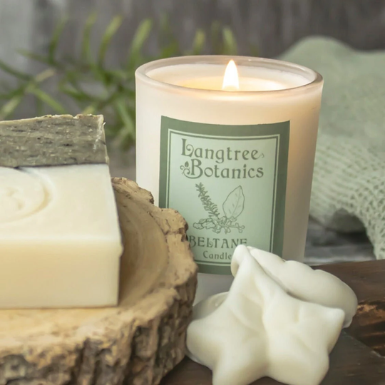 Beltane Candle | Frankincense, Bay Leaf & Rosemary Handcrafted Ethical Plant-Based Small Soy Candle