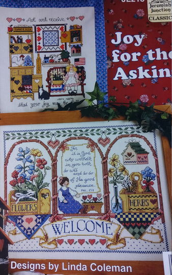 Jeremiah Junction Joy For The Asking Cross Stitch Pattern By Linda Coleman Oop New
