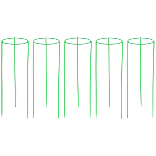 Climbing Plant Support Stakes Tall Plant Support Rin-g Cage for Garden Plant Flower Vegetable - xl & 5PCS