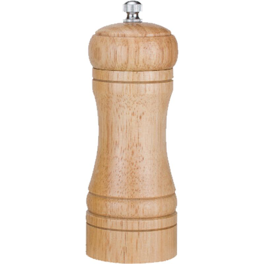 Salt and Pepper Mill Solid Wood Pepper Grinder Pepper Shaker with Strong Adjustable Ceramic Grinder Oak Primary Color 5 Inch