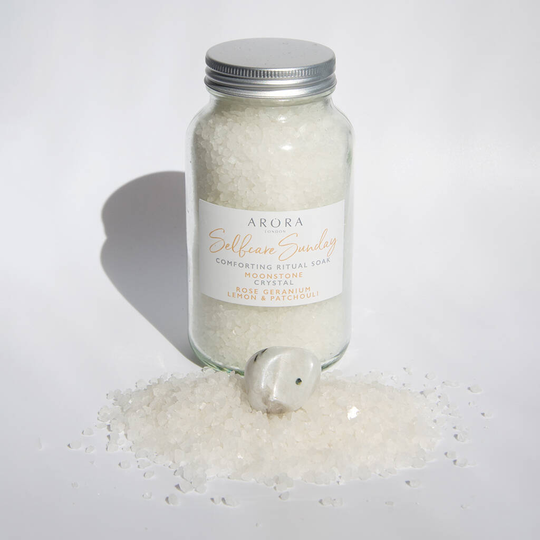 Selfcare Sunday Comforting Bath Salts With Moonstone