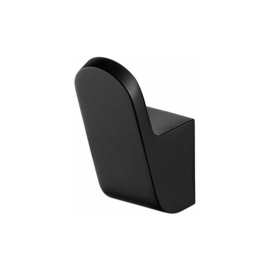 Single hook wall hook bathrobe towel bathroom black powder coated zamak