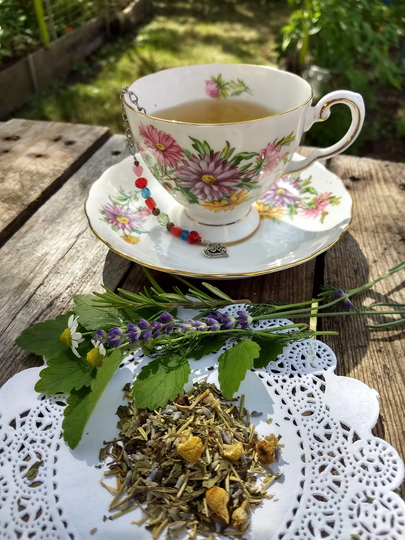 Calming Spirit Loose Herbal Tea, Mint, Lavender, Chamomile, Cloves, No Caffeine